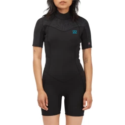 Billabong 2/2 Synergy Back Zip Short Sleeve Spring Suit - Women's -Deals 686 Store billabong 2 2 synergy back zip short sleeve spring suit women s 3