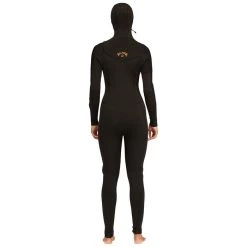 Billabong 5/4 Synergy Chest Zip Hooded Wetsuit - Women's -Deals 686 Store billabong 5 4 synergy chest zip hooded wetsuit women s 2