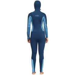 Billabong 5/4 Synergy Chest Zip Hooded Wetsuit - Women's -Deals 686 Store billabong 5 4 synergy chest zip hooded wetsuit women s 5