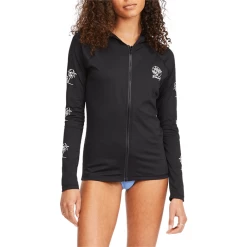 Billabong Core Surfdaze Long Sleeve Hooded Rashguard - Women's -Deals 686 Store billabong core surfdaze long sleeve hooded rashguard women s 5