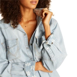 Billabong Headed West 2 Long-Sleeve Demin Shirt - Women's -Deals 686 Store billabong headed west 2 long sleeve demin shirt women s 3
