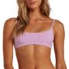 Billabong Surf Check Mini Crop Bikini Top - Women's -Deals 686 Store billabong surf check mini crop bikini top women s 0