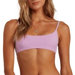 Billabong Surf Check Mini Crop Bikini Top - Women's
